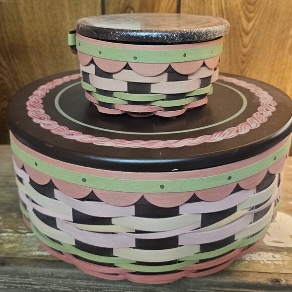 Longaberger birthday basket set - Picture 4 of 10